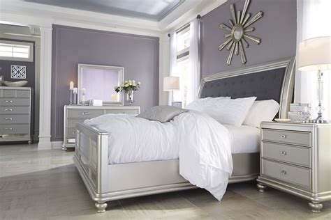 Please be aware shipping times are longer than normal. Coralayne Silver Bedroom Set, B650-157-54-96, Ashley Furniture