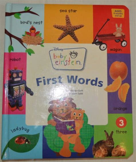 Baby Einstein First Words Board Book Ebay