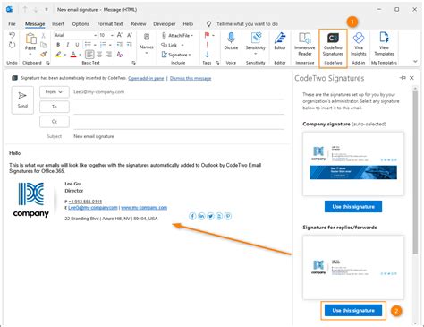 How To Set Email Signature In Outlook
