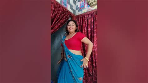 Hot Nepali Aunty Dancesaree Lover Navel Show🔥🥰💛👌😎😳💃💙😙😲 Youtube
