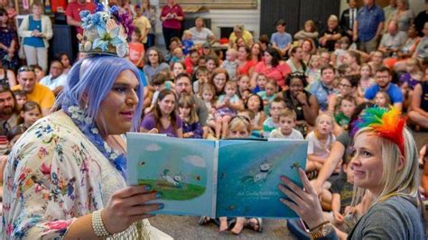 Library Officials Police Remove Two Protesters From Severna Park Drag Queen Story Time