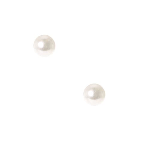 Pearl 8mm Stud Earrings Claires