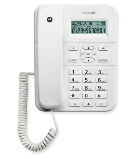 Buy Motorola Ct202i Corded Landline Phone White Online At Best