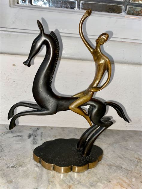 Karl Hagenauer Art Deco Woman On Horse Statue Statues Art Deco