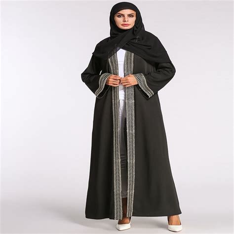 Casual Muslim Lace Abaya Dress Cardigan Hijab Long Robe Gowns Kimono