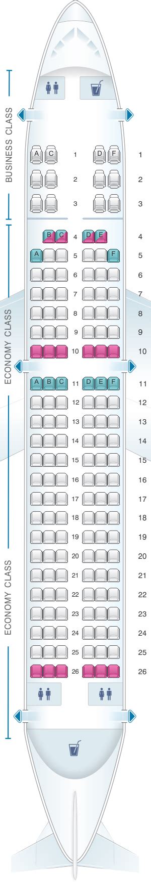 Seat Map Air India Airbus A320 Twin Classic Seatmaestro