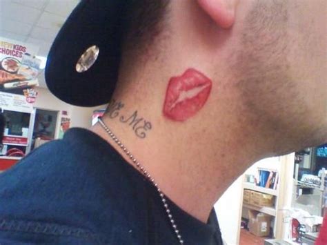lips   neck tattoo picture  checkoutmyinkcom lip tattoos red lips tattoo kiss