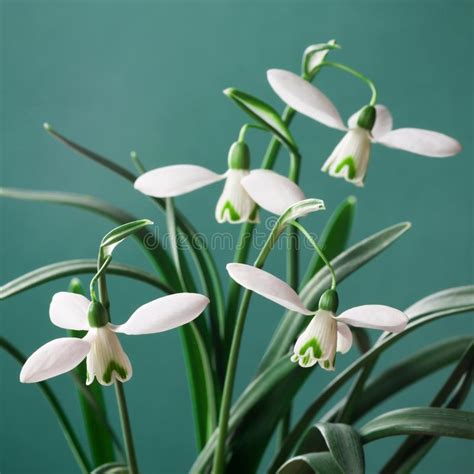 White Snowdrop Flower Stock Photo Image Of Beautiful 109268948