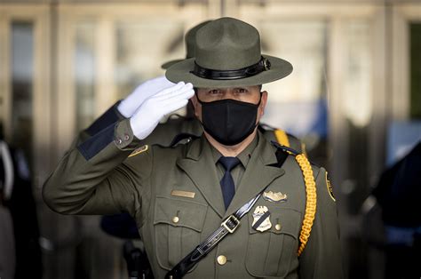 Customs And Border Patrol Agent Salutes Homeland Security