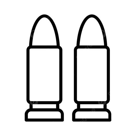 رمز خط رصاصة المتجه رصاصة بندقية طلقة Png والمتجهات للتحميل مجانا