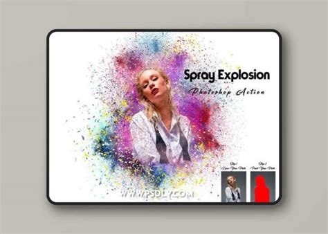 Spray Explosion Photoshop Action