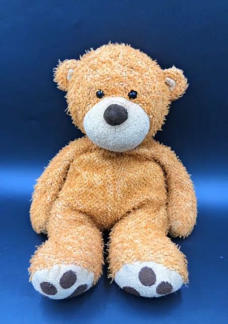 Aurora World Brown Teddy Bear Plush Soft Floppy Beanie Preloved