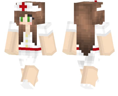 Скин девушки медсестры для майнкрафт Minecraft Minecraft