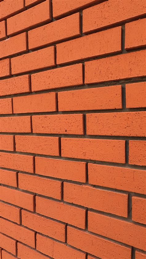Download Wallpaper 1350x2400 Wall Brick Bricks Red Texture Iphone 8