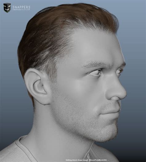 Artstation Generic Male Galal Mohey 3d Face Male Face Dragon Ball