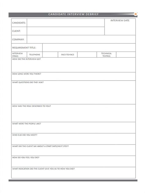 Free 26 Interview Forms In Pdf Ms Word Excel