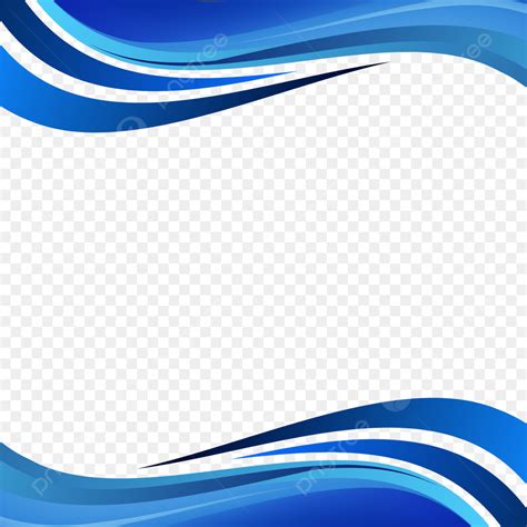 Banner Header Footer Vector Design Images Blue Wavy Business Waves