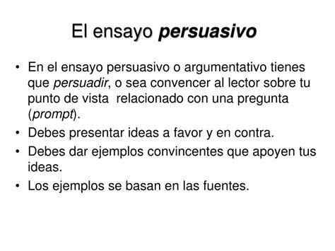 Ejemplos De Ensayos Persuasivos En Espanol Telegraph