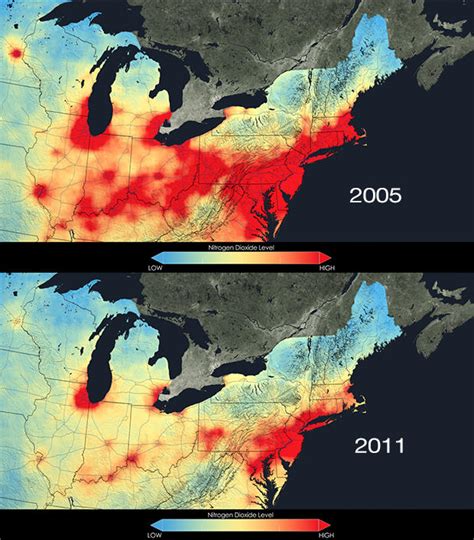 Dramatic Nasa Satellite Images Show Our Air Getting Cleaner Cbs News