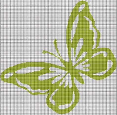 LIME BUTTERFLY CROCHET AFGHAN PATTERN GRAPH