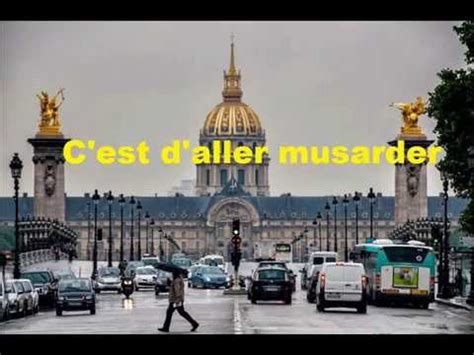 Because of the fascist regime in italy, montand's family left for france in 1923. A Paris - Yves Montand / ZAZ - YouTube