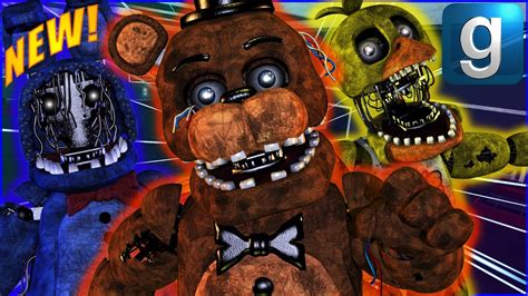 Gmod FNAF Review Brand New FNAF Withered Enchanted Pill Pack And Nextbots YouTube