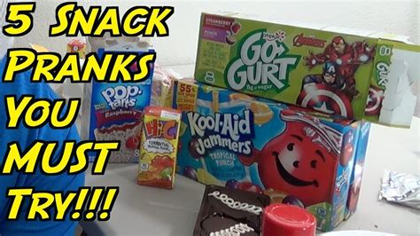 5 Snack Pranks You Can Do On Friends HOW TO PRANK Evil Booby Traps