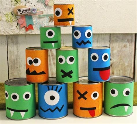 Recycled Halloween Crafts 17 Old Tin Cans Decorations