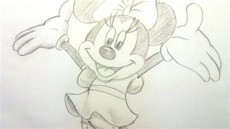 Cómo Dibujar A Minnie Mouse A Lápiz Paso A Paso Fácil Para Niños