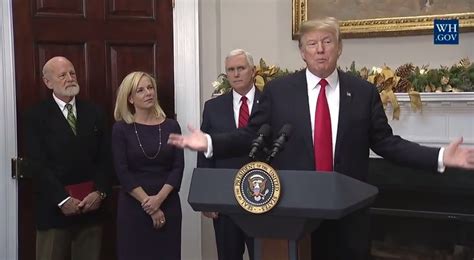 President Trump Swearing In Ceremony For Dhs Secretary Kirstjen Nielsen