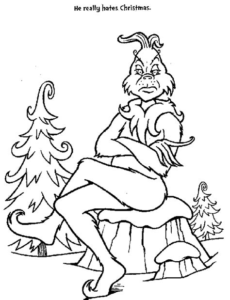 How The Grinch Stole Christmas Coloring Pages - Free Printable - Coloring Home