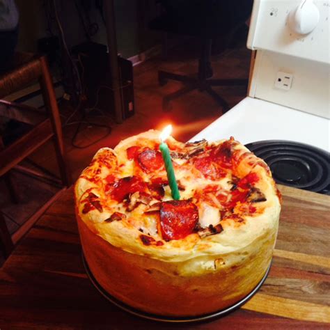 You can actually make a. Best Girlfriend Ever Makes Her Man A Pizza Cake For His ...