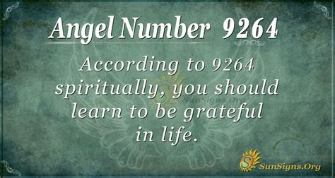 Angel Number 9264 Meaning Living A Happier Life Sunsignsorg
