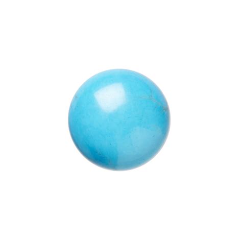 Cabochon Howlite Dyed Turquoise Blue 16mm Calibrated Round B