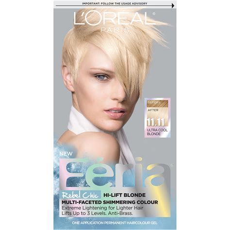 Loréal Paris Feria Multi Faceted Shimmering Permanent Hair Color 205 Bleach Blonding Extra