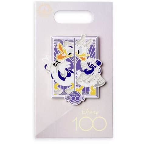 Disney Parks 100th Anniversary Donald And Daisy Duck D100 Platinum
