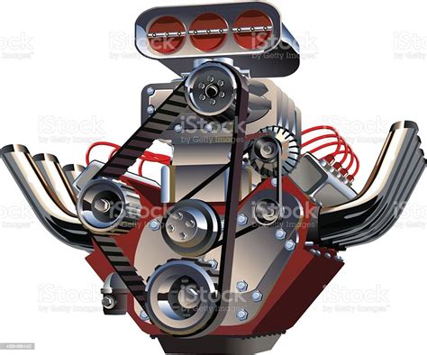 Vector Cartoon Turbo Engine Stock Illustration Download Image Now