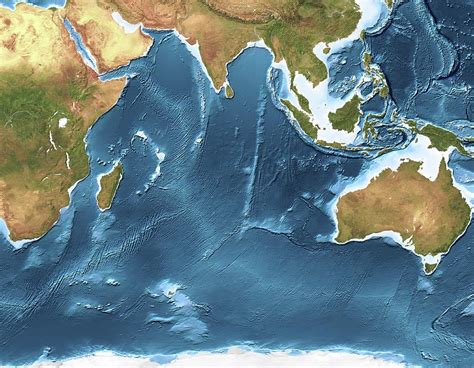 Indian Ocean Sea Floor Topography Photograph By Planetary Visions Ltd