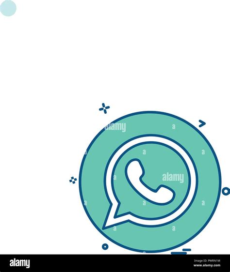 Media Network Social Whatsapp Icon Vector Design Stock Vector Image