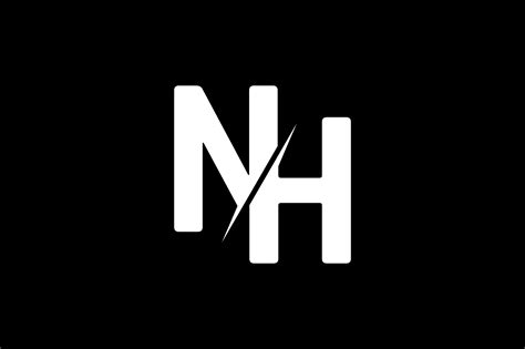 Monogram Nh Logo Design Graphic By Greenlines Studios · Creative Fabrica