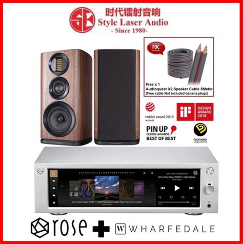 Hifi Rose Rs201e Wharfedale Evo 42 Hi Fi System Package