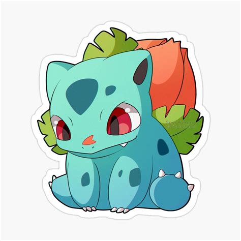 Pokemon Water Resistant Ivysaur Sticker Cute Stickers Disney Sticker