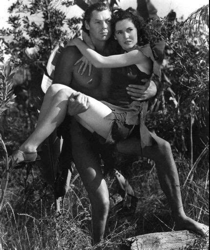 Johnny Weismuller And Maureen Osullivan As Tarzan And Jane Tarzan And Jane Maureen Osullivan