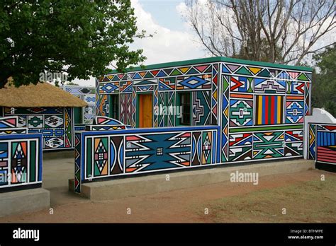 Ndebele Cultural Village Botshabelo South Africa Stock Photo Royalty