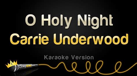 Carrie Underwood O Holy Night Karaoke Version Youtube