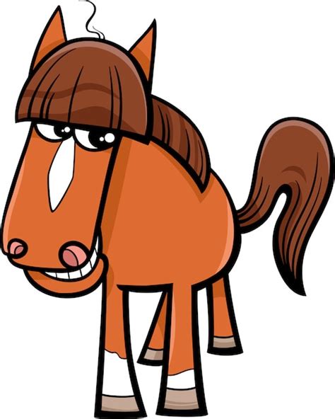 Premium Vector Horse Farm Animal Cartoon