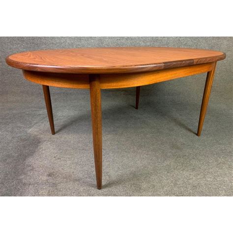 Vintage British Mid Century Modern Teak Oval Dining Table By G Plan At