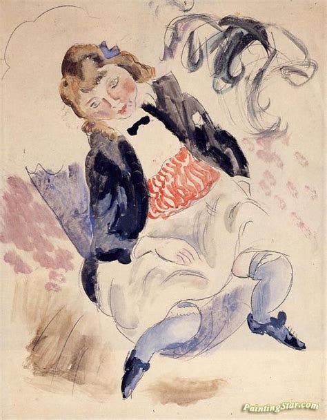 Seated Young Girl Artwork By Jules Pascin Oil Painting And Art Prints On