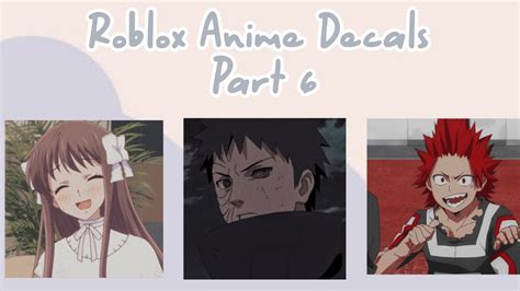 Roblox Decal Ids Anime