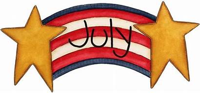Clipart Calendar July Month Months Hello Clip